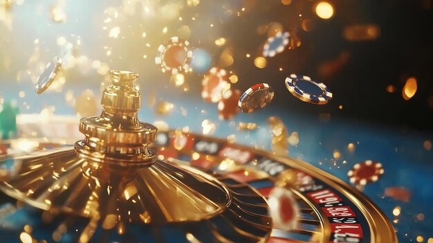 Live dealer interaction at the table Close-up of American Roulette dealer in our live studio